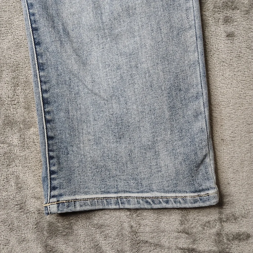 Judy Blue Jeans Womens 29 Blue Wide Leg Cropped Button Fly Medium‎ Stretch Denim - Picture 5 of 16